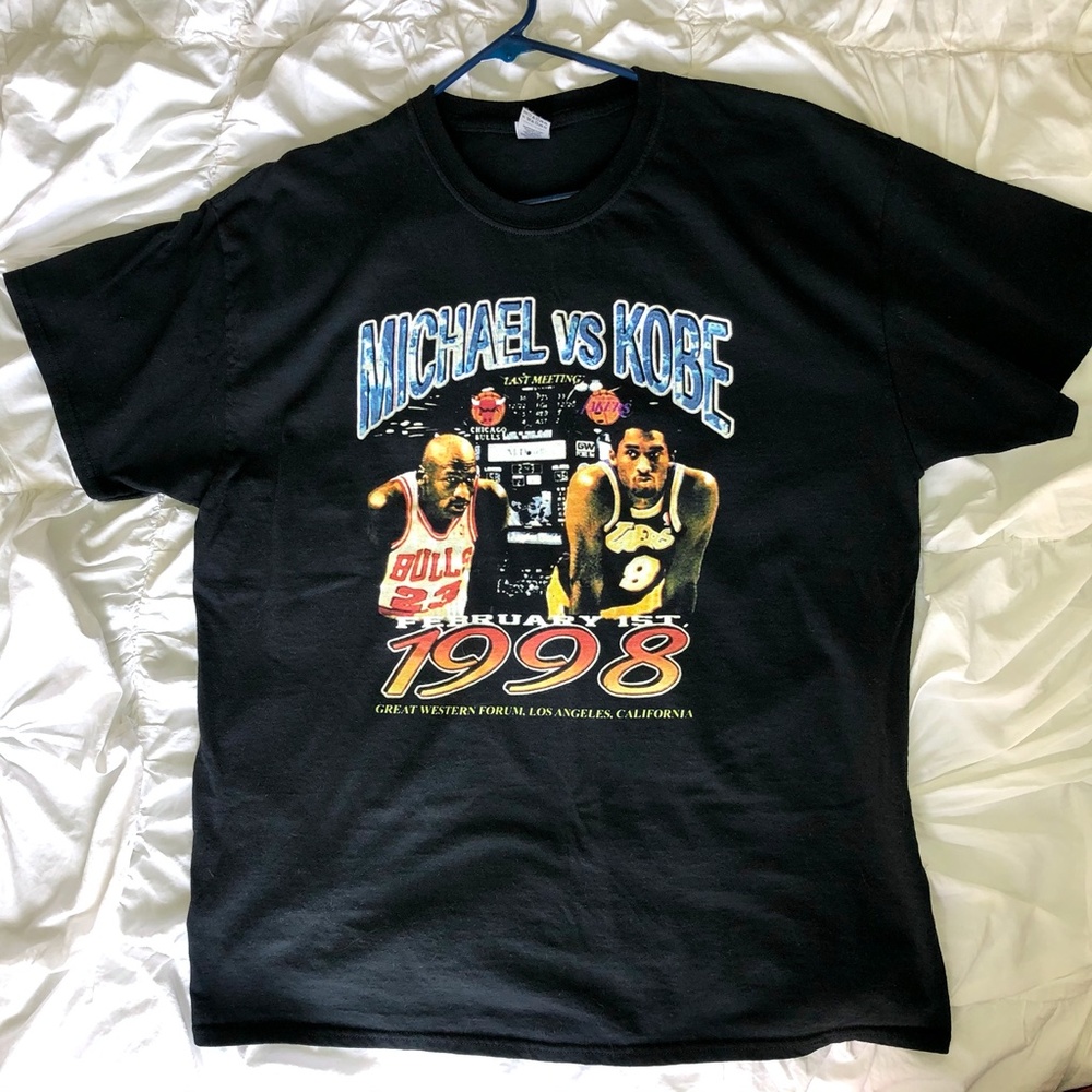 KOBE vs MICHAEL T-Shirt, as seen on Laker's Kuzma